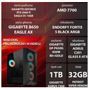 Mad Dog AORUS301-A19DR32 AMD Ryzen 7 32GB DDR5 NVIDIA GeForce RTX 5060 Ti 16GB 1TB SSD brak