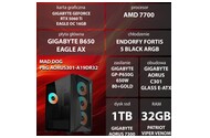Mad Dog AORUS301-A19DR32 AMD Ryzen 7 32GB DDR5 NVIDIA GeForce RTX 5060 Ti 16GB 1TB SSD brak
