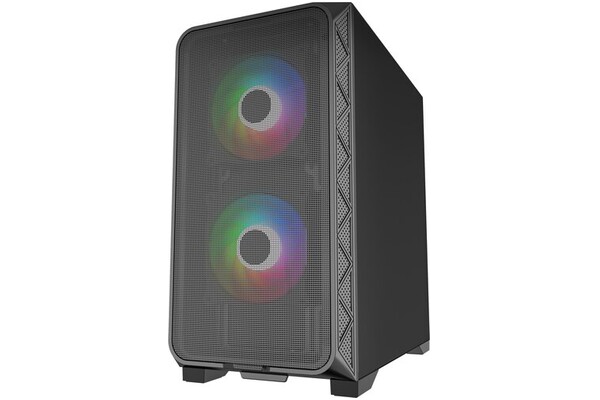 Obudowa PC Gembird CCCFCMK200F Micro Tower czarny