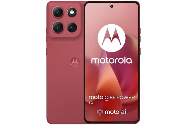 Smartfon Motorola moto g86 5G czerwony 6.67" 12.0GB/256.0GB