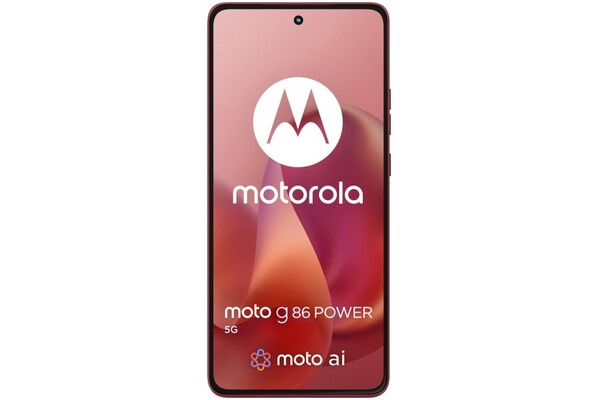 Smartfon Motorola moto g86 5G czerwony 6.67" 12.0GB/256.0GB