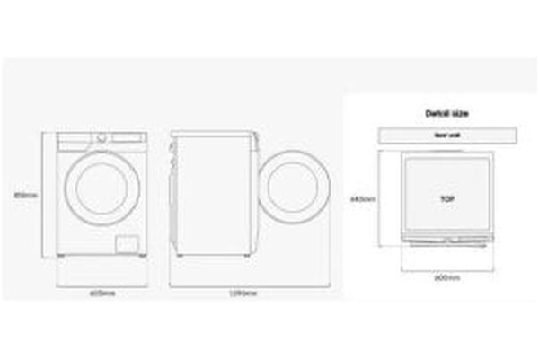 Pralko-suszarka Samsung WD11DG6B85BKU4