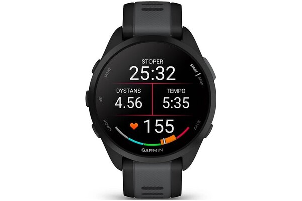 Smartwatch Garmin Forerunner 165 Music 1.20" czarno-szary