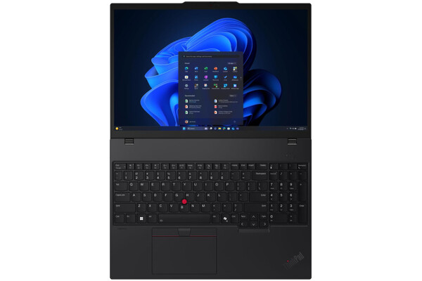 Laptop Lenovo ThinkPad T16 16.0" Intel Core Ultra 7 255U Intel 32GB 1TB SSD M.2 Windows 11 Professional czarny