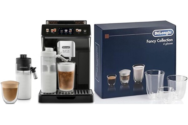 Ekspres De’Longhi Eletta Explore LORE45065G automatyczny czarno-szary