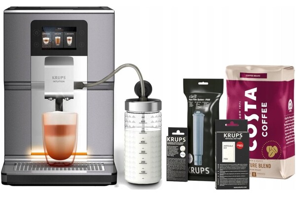 Ekspres KRUPS Intuition Preference EA875E automatyczny szary