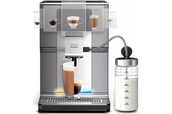 Ekspres KRUPS Intuition Preference EA875E automatyczny szary