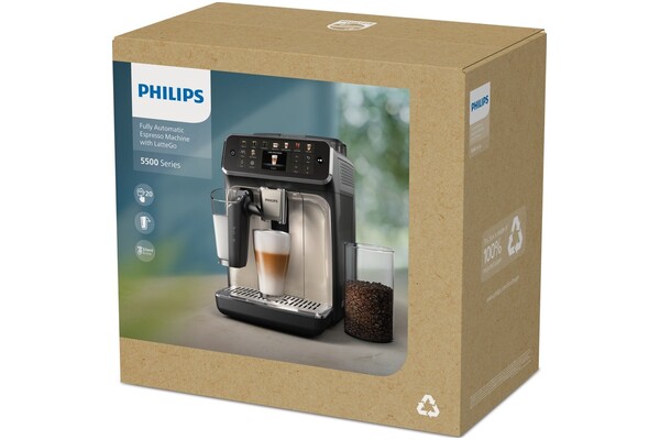 Ekspres Philips LatteGo EP5545/70 automatyczny Biało-szary