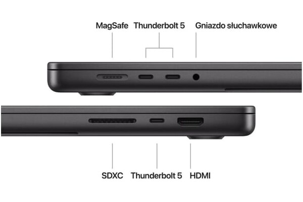 Laptop Apple MacBook Pro 16.2" Apple M4 Max M4 Max (40 rdz.) 8GB 1TB SSD macOS Sequoia gwiezdna czerń