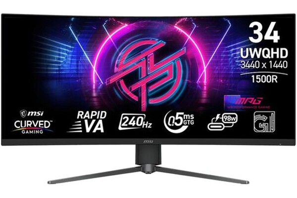 Monitor 34.0" MSI MPG MPG 346CQRF czarny