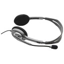 Słuchawki Logitech H110 Nauszne Przewodowe czarno-srebrny