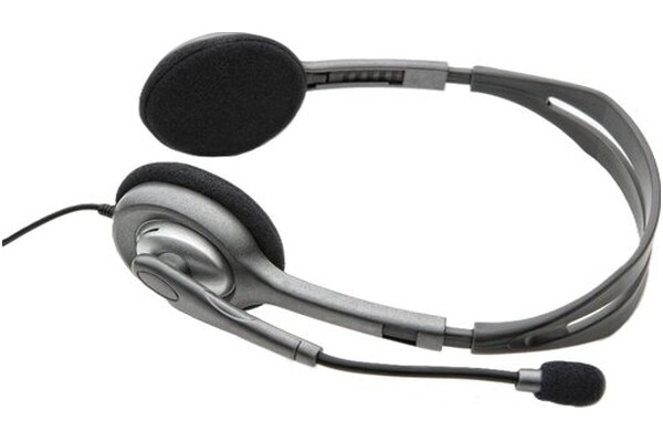Słuchawki Logitech H110 Nauszne Przewodowe czarno-srebrny