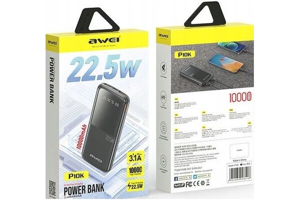 Powerbank Awei P10K 10000mAh 22.5W