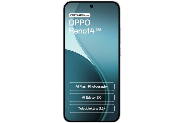 Smartfon OPPO Reno14 5G biały 6.59" 12.0GB/256.0GB
