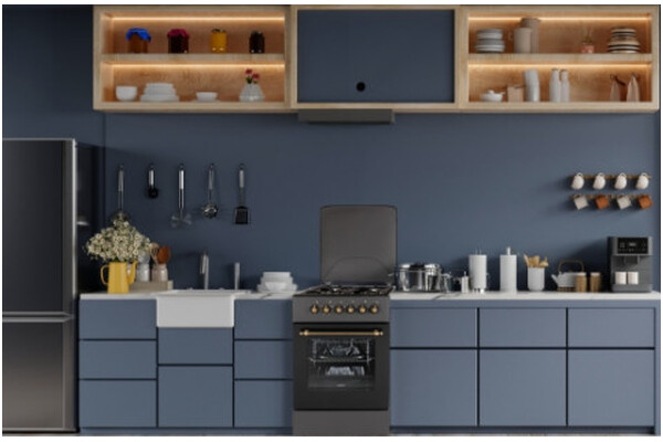 Kuchnia MPM 56KRM13 płyta gazowo-ceramiczna, piekarnik elektryczny