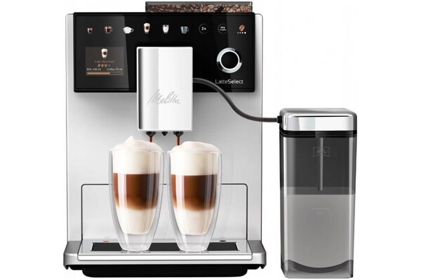 Ekspres MELITTA LatteSelect automatyczny czarno-srebrny
