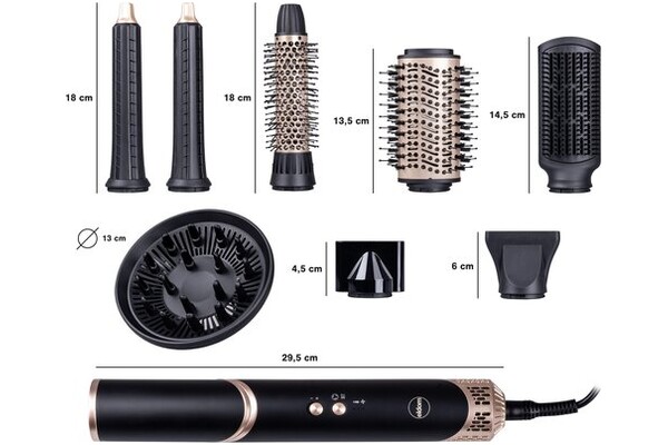 suszarko-lokówka Eldom HTS30 1500W kolor czarno-złoty