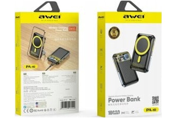 Powerbank Awei PA-10 10000mAh szary