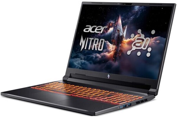 Laptop ACER Nitro V 16.0" AMD Ryzen AI 7 350 350 NVIDIA GeForce RTX 5070 32GB 1TB SSD Windows 11 Professional czarny