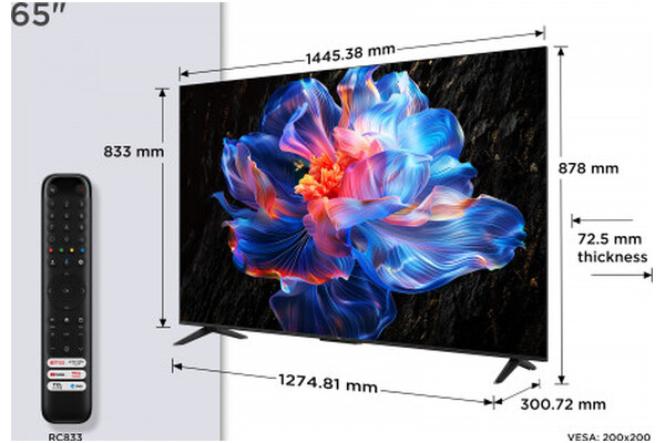 Telewizor TCL 65" 4K Ultra HD 65P69