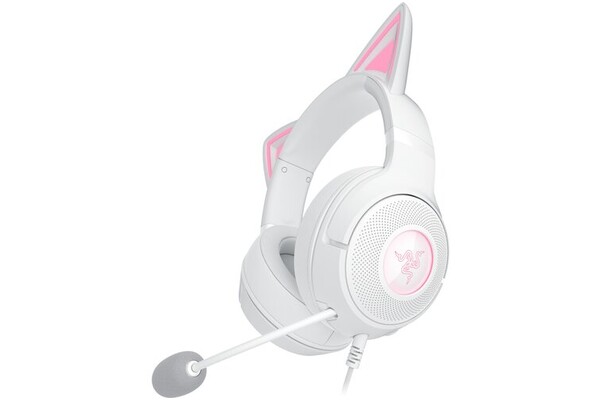 Słuchawki Razer Kraken KItty Edition V2 Nauszne Przewodowe biało-różowy