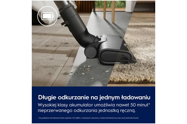 Odkurzacz Electrolux EP61AB21UG pionowy bezworkowy szary