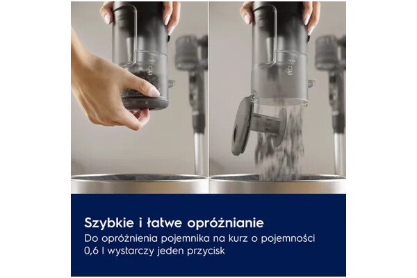 Odkurzacz Electrolux EP61AB21UG pionowy bezworkowy szary