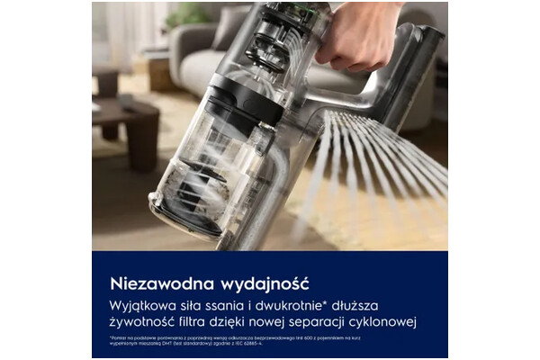 Odkurzacz Electrolux EP61AB21UG pionowy bezworkowy szary