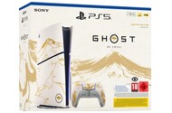 Konsola Sony PlayStation 5 Slim 1TB biało-czarny + ASTROs Playroom, Ghost of Yōtei Gold + pad bezprzewodowy DualSense (edycja limitowana)