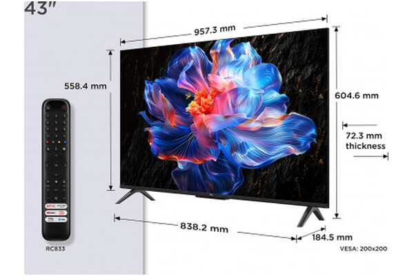 Telewizor TCL 43" 4K Ultra HD 43P69
