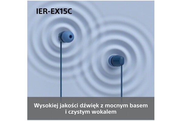 Słuchawki Sony USBC Dokanałowe Przewodowe czarny