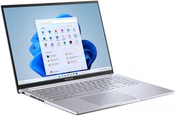 Laptop ASUS Vivobook 16 16.0" AMD Ryzen 5 7430U AMD Radeon 16GB 512GB SSD Windows 11 Home srebrny