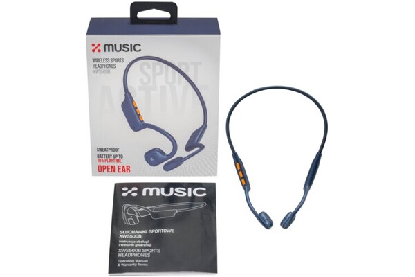 Słuchawki XMUSIC XWS500B przewodnictwo powietrzne Bezprzewodowe niebieski