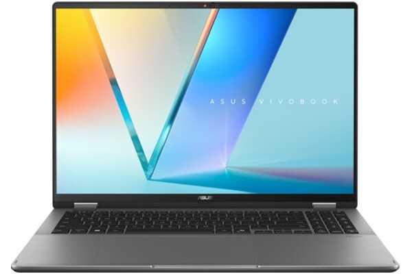Laptop ASUS Vivobook Flip 16 16.0" Intel Core Ultra 7 258V NVIDIA GeForce RTX 5050 32GB 1TB SSD Windows 11 Home szary