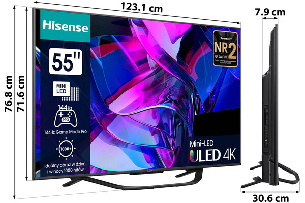 Telewizor Hisense 55U7KQ 55" 4K Ultra HD