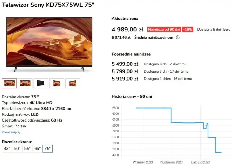 Sony KD75X75WL